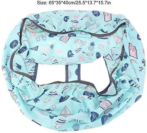 Portable baby trolley mat showing the integrated safety harness straps