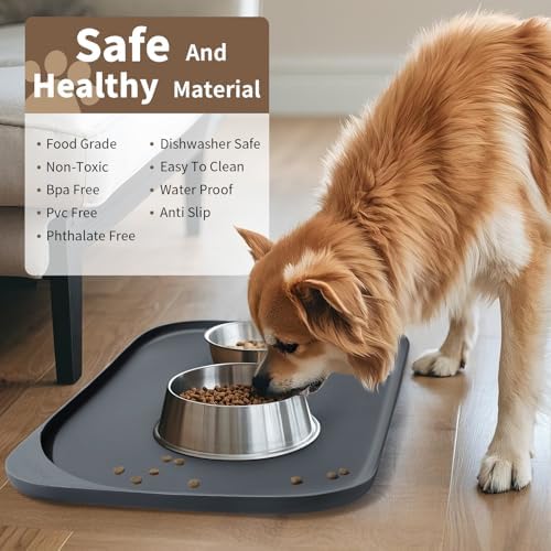 Smilool nonslip pet food mat surface