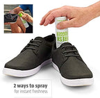 Sof Sole odor spray being used on athletic gym shoes