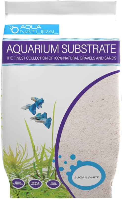Aqua Natural sugar white sand substrate front view package