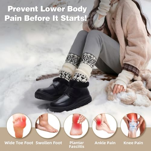 Durable slip-resistant sole view of OrthoComfoot women's orthopedic walking boots