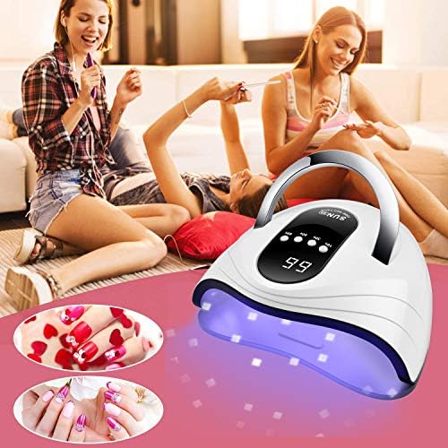 Sunrich 120W UV gel nail lamp packaging and contents