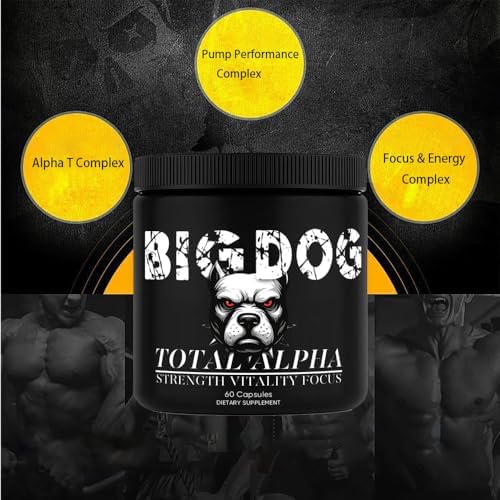 Bruiseweed Big Dog Total Alpha Blend supplement facts showing clean ingredients list.