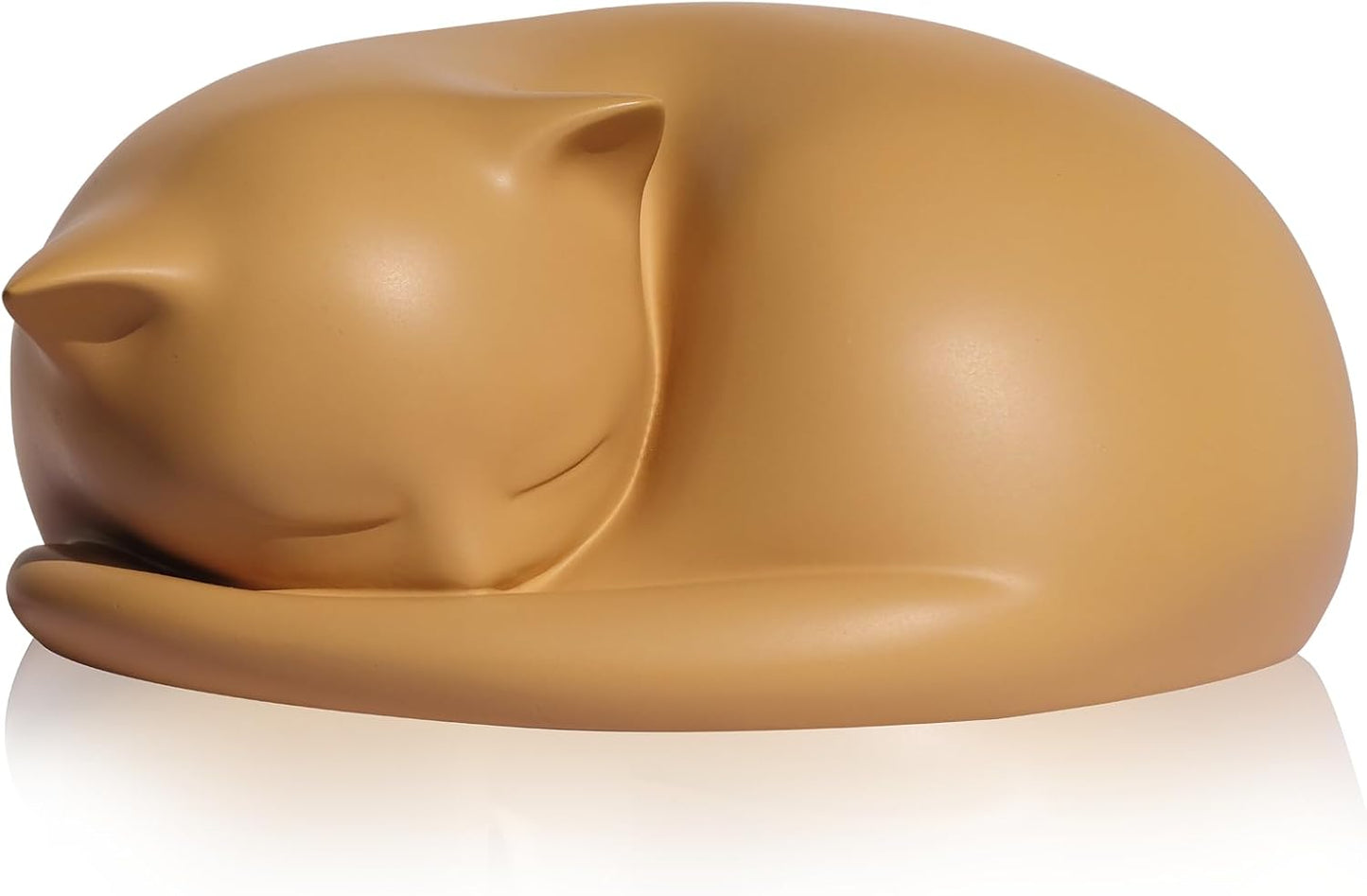 Cat Urn, Black Resin, Sleeping Kitty Pet Memorial Keepsake Funeral Urn for Cats Ashes, Up to 8kg, 7.87 x 7.87 x 3.15 inches - Image 9