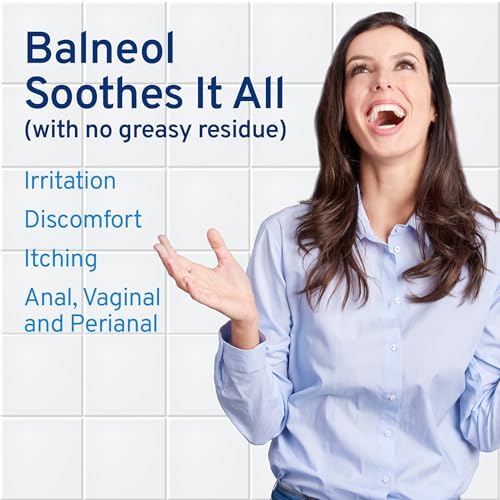 Back label of Balneol lotion showing USA manufacturing details and ingredients.