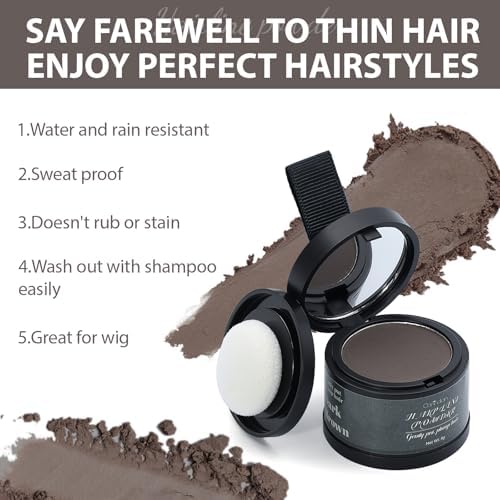 Comdian hairline powder for men and women grey coverage result