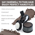 Comdian hairline powder for men and women grey coverage result