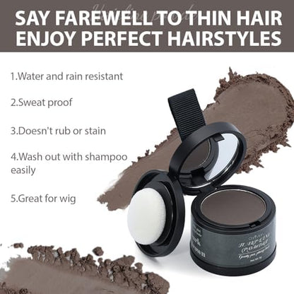 Comdian hairline powder for men and women grey coverage result