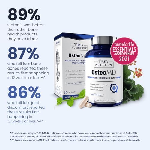 1MD Nutrition OsteoMD capsule bottle side view