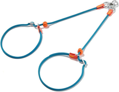 Howgo Double Slip Leash Slip Lead with Two Handles| Dual Dog Slip Lead for 2 Dogs,360 degrees Swivel No Tangle | Dog Training Collar | Double Clip Leash Coupler and Splitter (Multicolor, 6FT) - Image 13