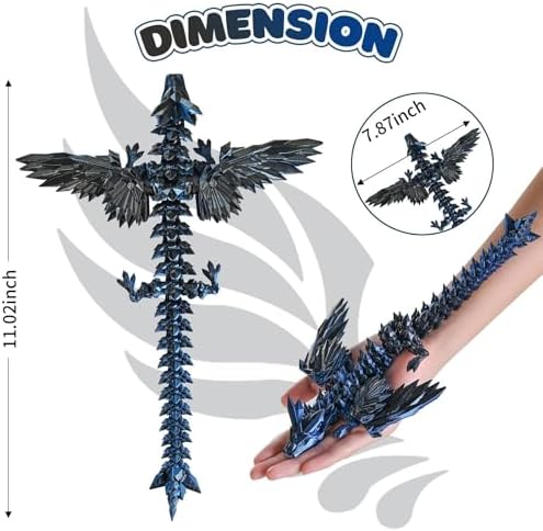 Articulated GemmiCho 3D dragon showing flexible joints