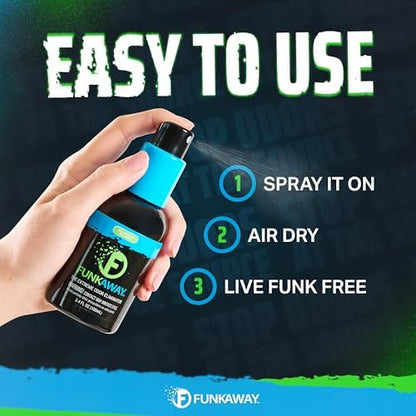 FunkAway professional grade sports gear deodorizer spray