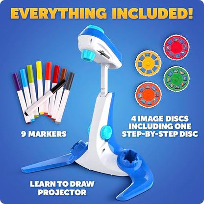 Blue Marble tracing projector packaging highlighting the Toy of the Year award-winning brand logo.