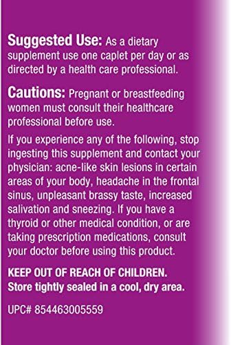 Relentless Improvement Iodine Sublime 200 coated caplets for reproductive system health and estrogen balance.