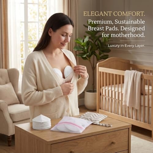 Anti-slip particle detail on Oiikain breastfeeding pads