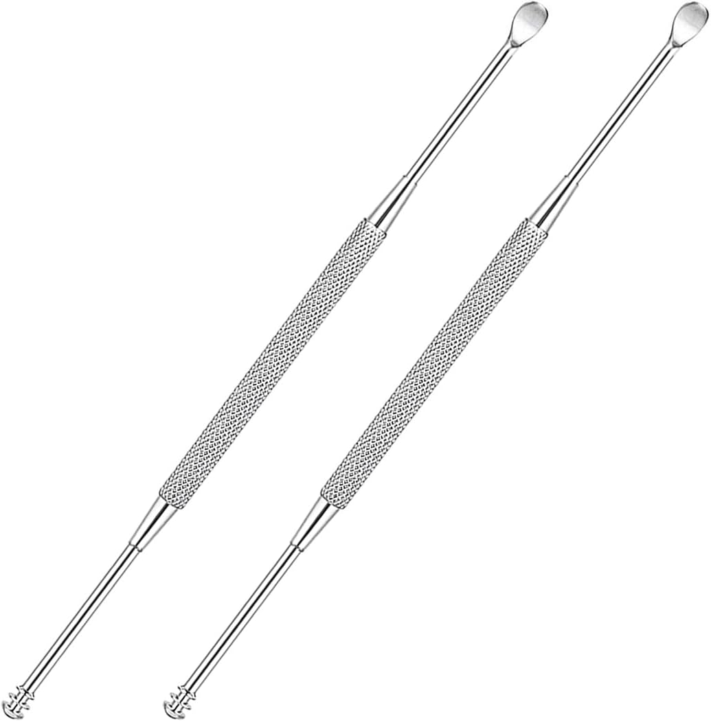 LUXXII stainless steel ear spoon front view wax removal tool