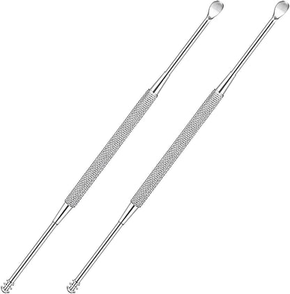 LUXXII stainless steel ear spoon front view wax removal tool
