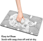 Ayiashiab dog placemat rolled up for storage