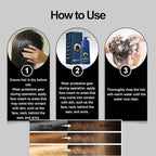 TiaoBug hair coloring cream kit showcasing the complete set for safe home application