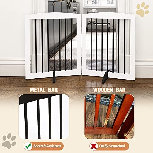 Compact Z folding mechanism of the two panel puppy safety gate