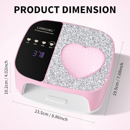 Limegirl nail dryer showcasing rhinestone details