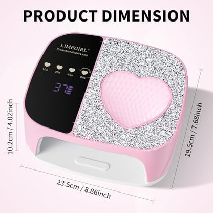 Limegirl nail dryer showcasing rhinestone details
