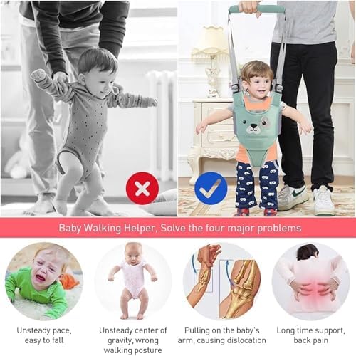 Happy Walk breathable baby walking helper back view