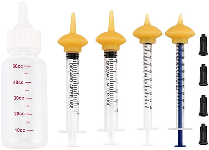 Mini Pet Feeding Bottle and Syringes with Nipples for Small Cat Dog Animals,Kittens, Puppies, Rabbits, Small Animals, Squirrel (Model 5) - Image 10