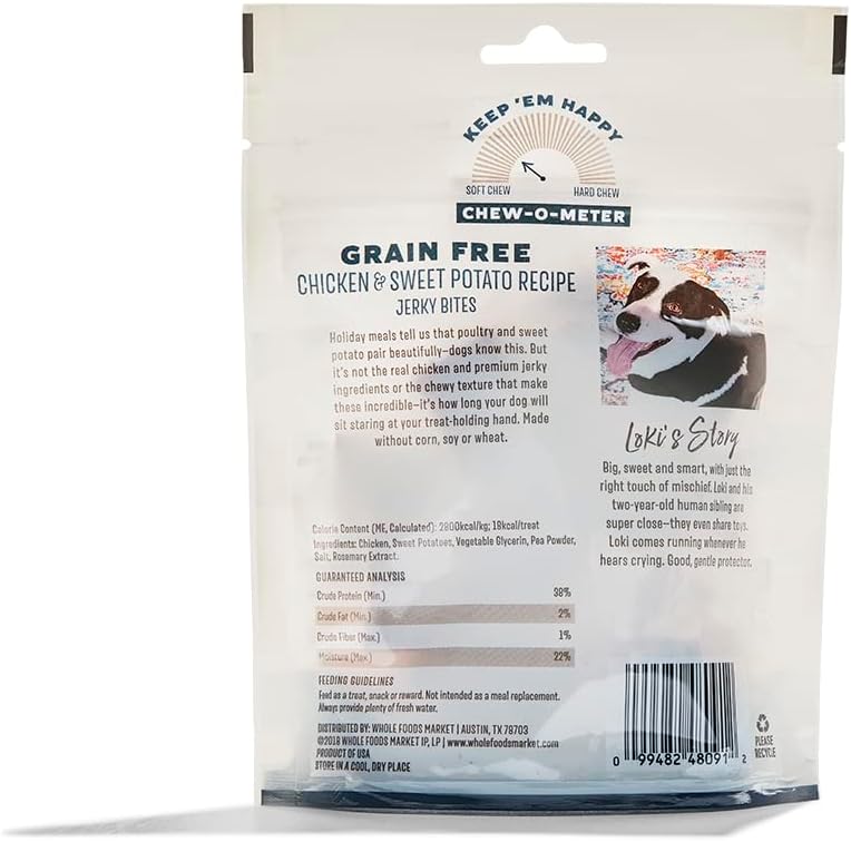 Whole Paws dog treat packaging 5 ounce bag