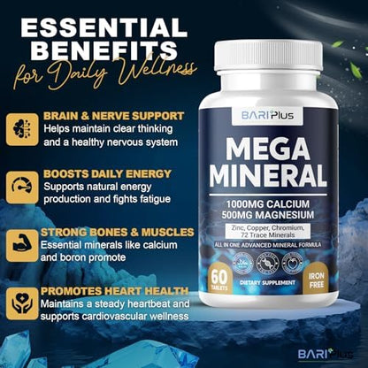 Authentic BARIPLUS mega mineral complex package seal showing premium imported trace mineral blend