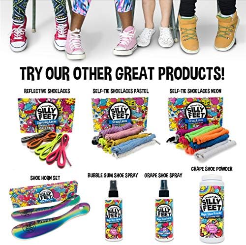 Silly Feet mineral based deodorizer for leather and canvas footwear.