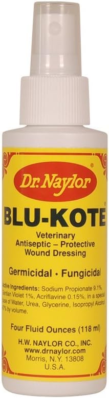 H.W. Naylor Dr. Naylor Blu-Kote Pump Spray front view bottle