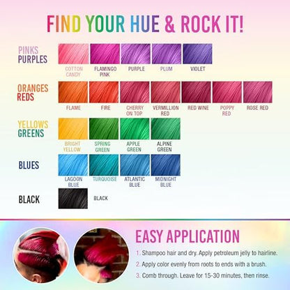 Punky Jerome Russell flamingo pink hair dye application base