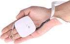 Retractable Dog Leash for Small Dogs Cats up to 11lbs with 6.5ft Anti-Pull Strong Nylon Tape, Hands Free, Mini and Portable Walking Leash with Wrist Strap, One-Hand Brake, White Round - Image 11
