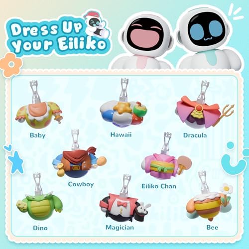 ENERGIZE LAB Eiliko Aquamarine - Your Tiny AI Charm Robot That Matches Every Daily Outfit, Fun Electronic Pendant Toys, for Couples and Best Friends. - Image 6