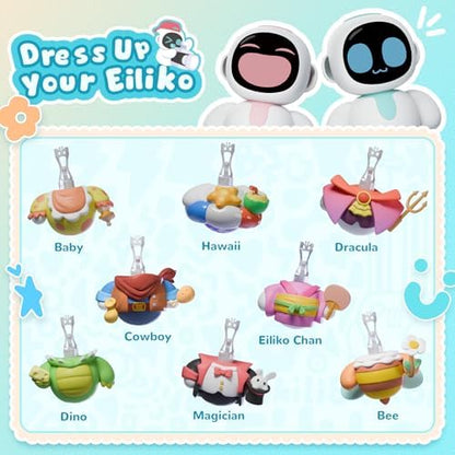 ENERGIZE LAB Eiliko Aquamarine - Your Tiny AI Charm Robot That Matches Every Daily Outfit, Fun Electronic Pendant Toys, for Couples and Best Friends. - Image 6