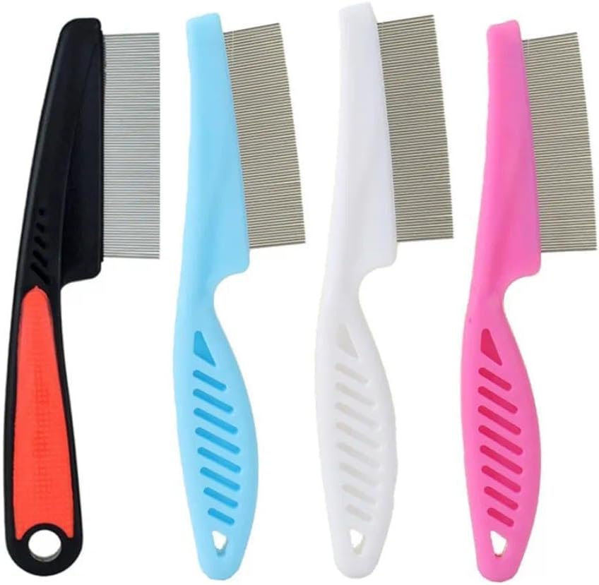 Ycfish 4-pack stainless steel flea comb set for pets