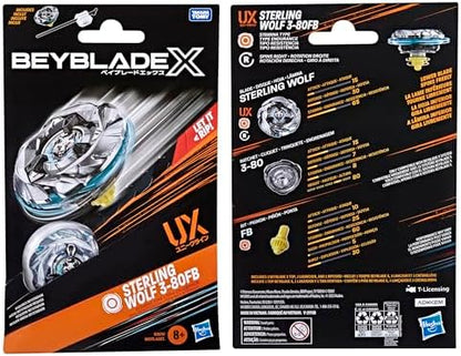 Beyblade X Sterling Wolf top demonstrating the Xtreme Dash movement
