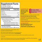 Nature Made Omega 3 supplement bottle back label details