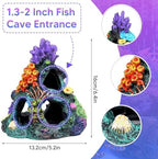 Six pieces of colorful artificial PVC aquatic plants by EVELOMO