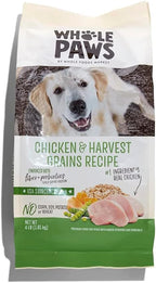 Whole Paws salmon and pea grain free dry dog food overview