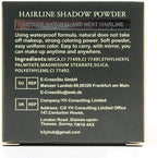 Sovoncare waterproof hair shadow powder application on crown area