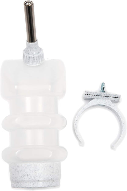Flip top lid water bottle for dogs showing easy refill mechanism.