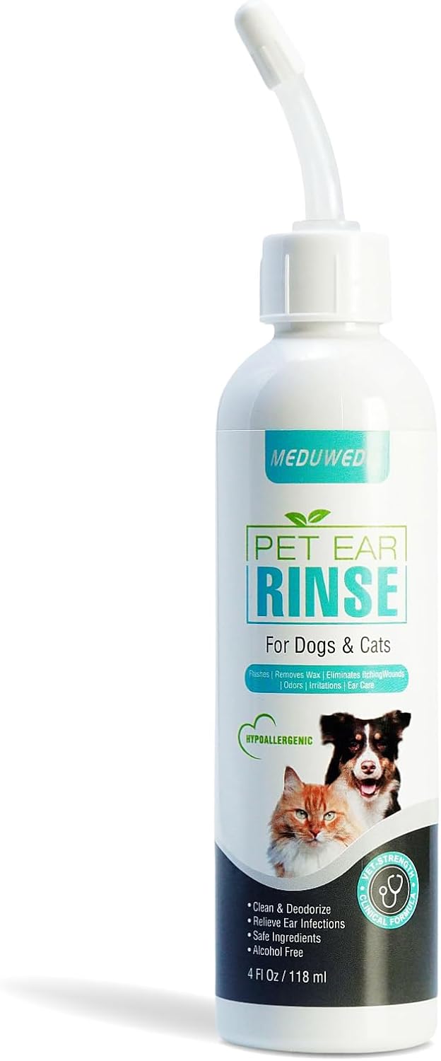 MEDUWEDU Ear Cleaner Finger Wipes 60 Counts, Dog Ear Cleaner, Grooming Kit Care for Dogs and Cats, Soft & Easy Otic Cleaning Pads, Remove Wax, Dirt & Stop Smelly, Itchy, Non-Irritating, Coconut Scent - Image 11