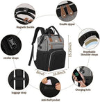 Supromomi waterproof diaper bag close up of USB charging port slot
