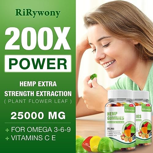 RiRywony Health Omega gummies 160 count packaging
