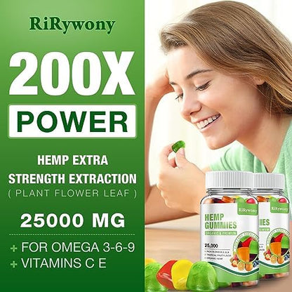 RiRywony Health Omega gummies 160 count packaging