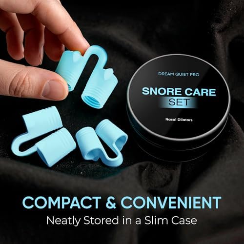 Comparison of different sized anti-snoring clips in the Infinibyte set.