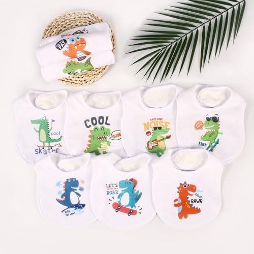 Group of 10 Benoxine baby bibs for boys and girls