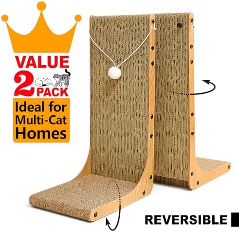 Markarbarka reversible corrugated cardboard scratch pad two pack value set